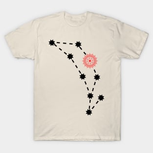 Dhanishta Nakshatra Hindu Vedic Sidereal Astrology Constellation T-Shirt